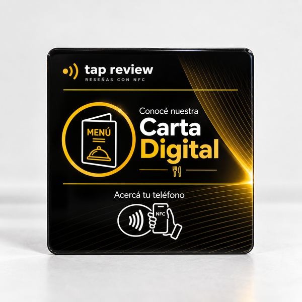 Tarjeta NFC Tap Review para carta digital