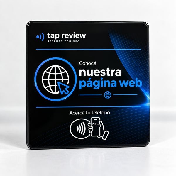 Tarjeta NFC Tap Review para página web